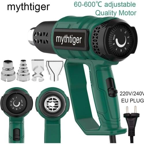 2000W Heat gun Shrink wrapping Thermoregulator Soldering hot air gun Air dryer for soldering Heat shrink with solder Heat shrink