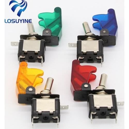 High Quality 4pcs Red 12V 20A Racing Car Truck Boat Cover LED Push Button Rocker Toggle Switch Control