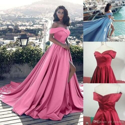 Sleeveless Mermaid Satin V-Neck Long Evening Dresses with Pockets Plus Robe De Soiree Floor Length Prom Gown Vestido De Festa