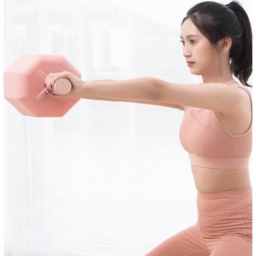 1 PC Fitness Adjustable Dumbbell Barbell Kettlebell Filled with Water or Iron Sand for Body Weight Loss and Thin Abdomen