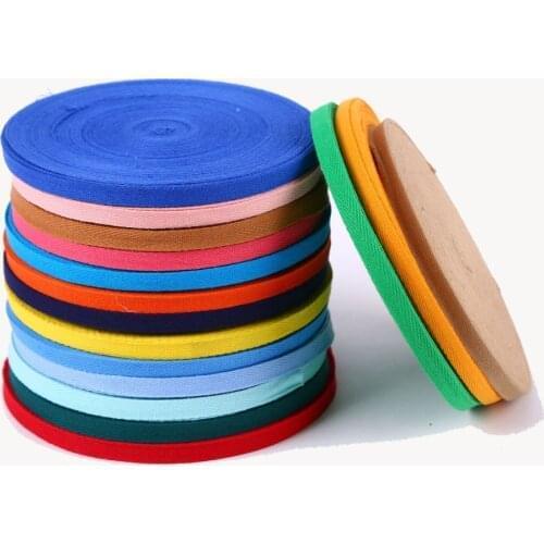 1cm 50meters Webbing Sewing Ribbon Cotton Herringbone Shirt Tie Edging Piping Belt Baby Quilt Home Textile Childrens Clothing