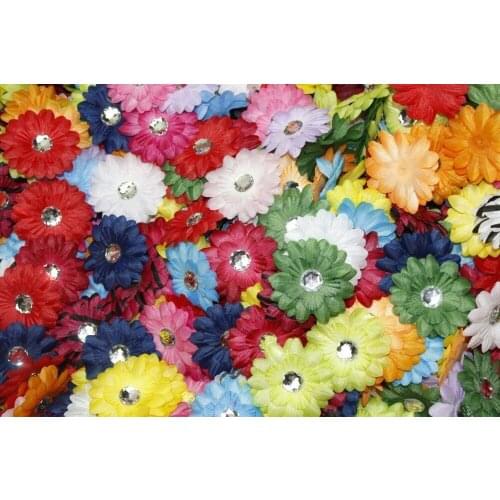 100) in a Bag Soft Mini Daisy Flowers~2" 2 Inch Small Flowers Great for Craft Projects