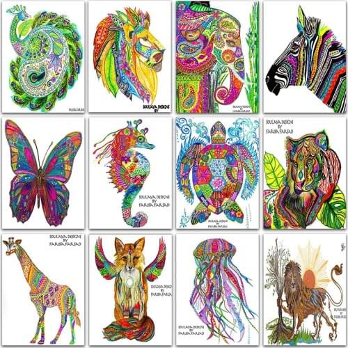 5D DIY Diamond Painting Kit Paint animal horse butterfly Cat dog home decor art Full Square&Round embroidery mosaic Cross stitch