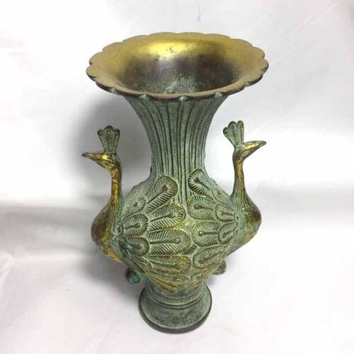 Antique Copper Vase Crafts Small Vase Home Hotel Decoration Copper Accessories