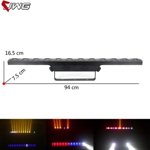 Free Shipping 12x3W 2in1 Led Bar Light + 72pcs RGB 3in1 SMD 5050 LED Led Wall Washer Light Uplight Wash Effect Flood Light