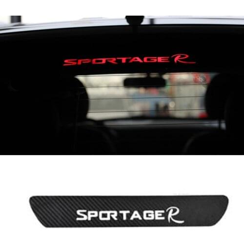 Carbon fiber Carstyling for Kia Sportage R 2011-2015 Car Brake Lights Decorative Cover Stop Lamp Stickers Modified