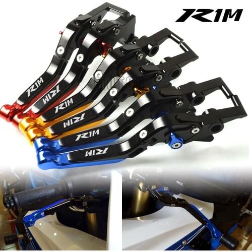 For Yamaha YZF R1M 2015-2018 2016 2017 R1 R 1 M Motorcycle CNC Aluminum Adjustable Folding Fold Extendable Brake Clutch Levers