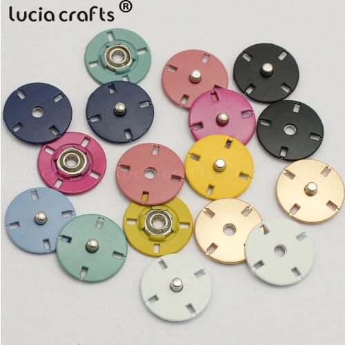 5pcs 21/25mm Colorful Snap Button Press Snap Double Sided Metal Dark Buckle For Clothing Sweater Coat Sewing Accessories G1315
