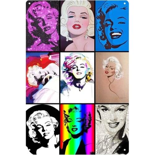 EICOCO Marilyn Monroe Sexy Women (20x30cm) Retro Metal Tin Vintage Wall Art Sign