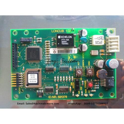 Escalator elevator lift driver main pcb card COP LOP board ID NR 591378 LONCUB.QA