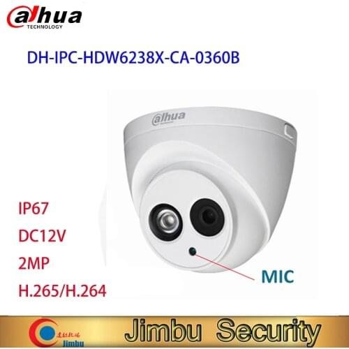 Dahua 2MP ip Camera IPC-HDW6238X-CA 3.6mm IP67 with DC12 SUPPLY CCTV Camera камера с сим картой 4g камера уличная home security