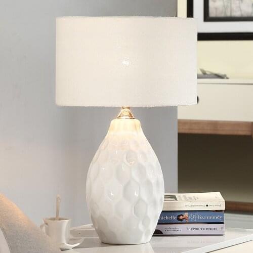 Buy 2 Get 20% Off Ceramic Table Lamp For Bedroom Bedside Lamp Study Living Room Simple Modern Bedside Table Lamp Night Light