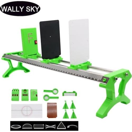 Optical Concave Convex Lens Physical Laboratory Optical Kit for Science Light Refraction Experimental Equipment Lens Prism Set