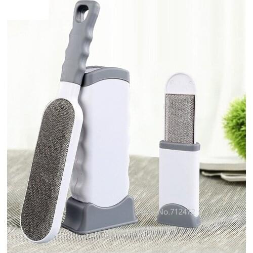 2020 New Dog cat Sticky Hair Brush Clothes Hair Brush Anti-static Wool Lint Dust Sticky Remove Pet Fur Cleaner Cleaning Brushes