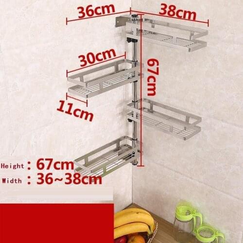 Especias Organizador Cocina Sink Organizer Stainless Steel Rotate Cozinha Mutfak Cuisine Kitchen Storage Rack Holder