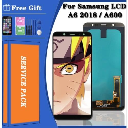 ORIGINAL 5.6'' LCD For Samsung Galaxy A6 2018 A600 A600F SM-A600FN Display Touch Screen Digitizer Assembly Replacement