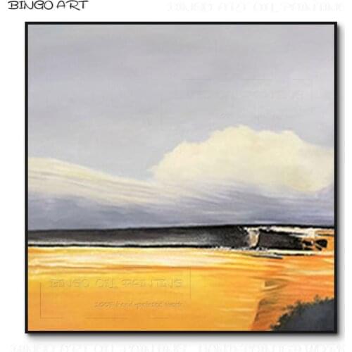 Simple Design Artist Hand-painted High Quality Impressionist Landscape Oil Painting on Canvas Simple Wall Art Landscape Painting