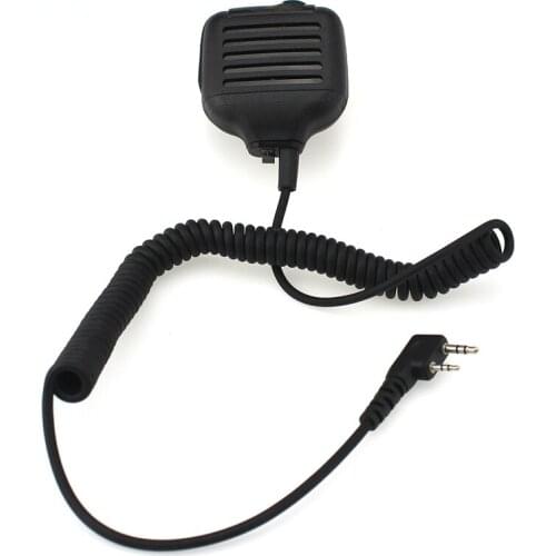 Radio Microphone Shoulder Remote Speaker Mic PTT 2pin for Baofeng Kenwood TK3207/TK3178/TK378G/SMP308 Two Way Radio