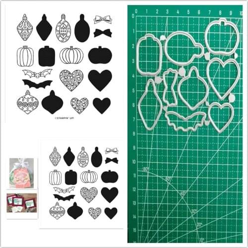Christmas Turnovers Metal Cutting Dies and Stamp DIY Scrapbooking Photo Album Paper Card Decoration Craft Embossing Template