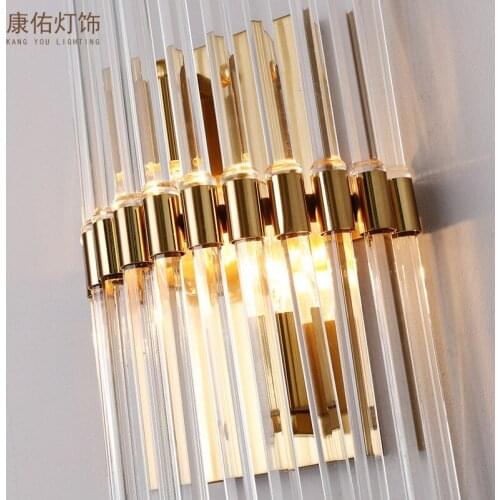 Modern Crystal Wall Lamp Chrome Wall Sconce Bedside Living Room Wall Light Lamp For Home Decoration