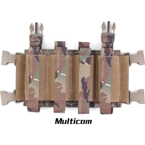 Tactical Vest 119 MK3 MK4 JPC2.0 Chest Quadruple Magazine Insert Pouch For Sub Holster Glock MP5 MP7 45 Elastic Magazine Holder