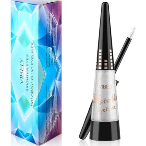 Vibely Colorful Liquid Eyeliner Pencil Super Waterproof Lasting Shiny Pearly Eyeliner Diamond Highlight Eye Makeupcosmetic T1197