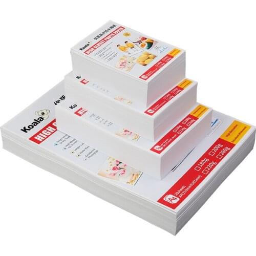 100pcs 5 Inch 6 Inch 7 Inch Quality Photo Paper Photo Studio Paper and Glossy Photo Paper 20pcs A4 Suitable for Album Photos