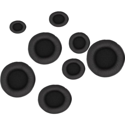 1 pair black Headphone sponge cover 45MM-110MM Headphone Pad Ear Pad Sponge In-ear Earphone Cover Earphone Accessories
