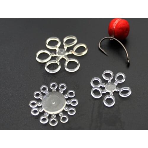 10 Set Rubber Pellet Bait Bands Clear Coarse Match Carp Fishing Equipment Pop up Fishing Boilies Bait Banding Stop Stopper