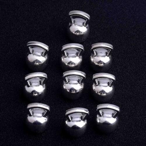 10 Pcs/Set Cute Metal Kettle Bell Dumbbell Charms Pendants For Necklace Bracelet DIY Jewelry Making Handmade Accessories