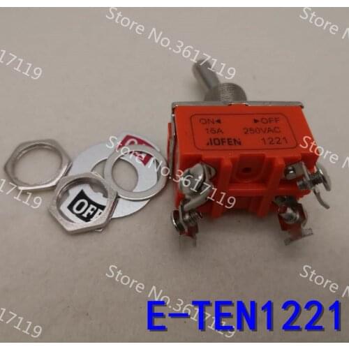 10pcs/lot KN-1221 ON-OFF Toggle switch 4 four feet 2 single pole double throw switch Rocker switch