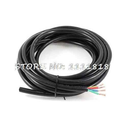 15/4 AWG WireCopper Cores PVC Coated Sleeve RVV Cable Cord 5m 16.4ft