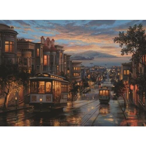 At Jigsaw Puzzle 1500 Pcs Cable Car Heaven For Adult&Kids Toy Educational Entertaintment Landscape Fun Games