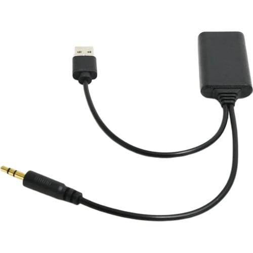 2in1 Vehicles Radio USB Bluetooth Adapter Stereo Wireless Audio Wiring ABS