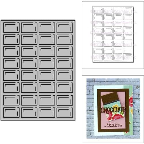 2021 New Chocolate Bar Panel Metal Cutting Dies for DIY Scrapbooking Decoration and Card Making Paper Craft Embossing No Stamps