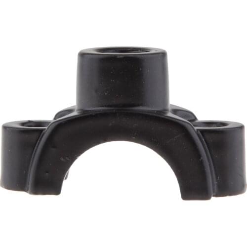 2X 8mm Threaded 22mm Handlebar Rearview Mirror Holder Adapter Clamps