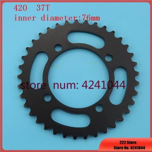Free shipping 420 Gear wheel plate 37T Tooth 76 mm Rear chain Sprocket for Chinese Pit Dirt Bike ATV Go Kart 110cc 125cc 150cc
