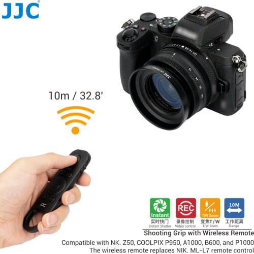 JJC Wireless Remote Control Commander for Nikon Z50 COOLPIX P950 A1000 B600 P1000 Camera Replaces Nikon ML-L7 Remote Control