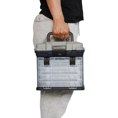 Large Capacity 4 Layers Fishing Tackle Accessories Waterproof Box Fishing Hook Supplies Tool Storage Box Fishing Hook Box
