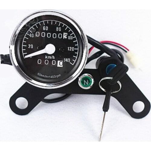 CG125 JC70 Motorcycle Retro Retrofit General Metal Small Instrument Kilometer Can Return to Zero