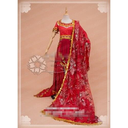 Dhritarastra Sari red dress cosplay costume custom made/size