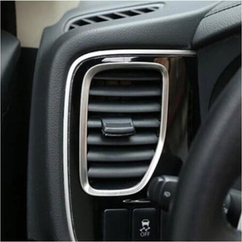 For Mitsubishi Outlander 2013-2020 stainless steel 2PCS air conditioner air outlet accessories