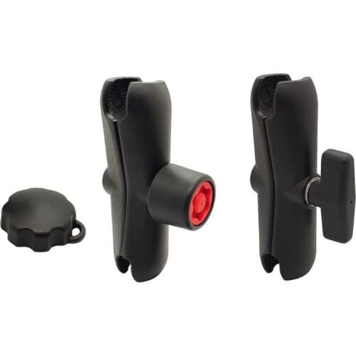 Double Socket Arm with 1.5 Inch Ball Bases and Holder Mount for Go-pro Camera Smartphone