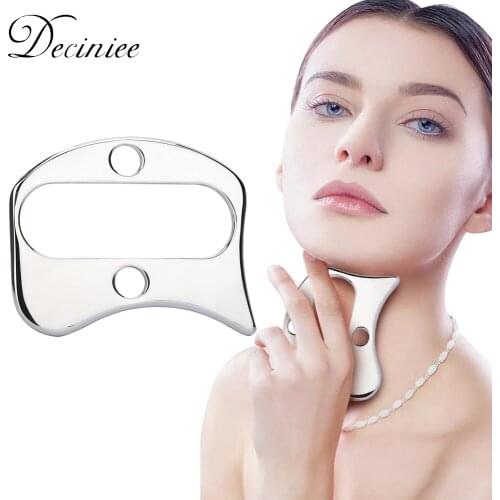 Facial Gua Sha Tool Stainless Steel GuaSha Scraping Massage Tool Face Body Care SPA for Facial Lifting Anti-Aging Anti-Wrinkle