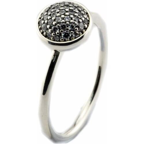 Dazzling Droplet Silver Rings for Women 100% 925 Sterling Silver Rings Jewelry Clear CZ Crystal Female Ring Stackable Jewelry