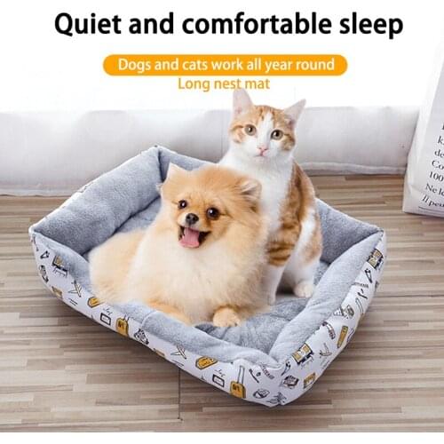 Pet Bed House Dog Sofa Sleeping Beds Mat Cat Cushion Warm Cozy Soft Plush Nest