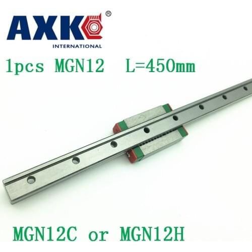 12mm Linear Guide Mgn12 L= 450mm or 470mm Linear Rail Way + Mgn12c Or Mgn12h Long Linear Carriage For Cnc X Y Z Axis
