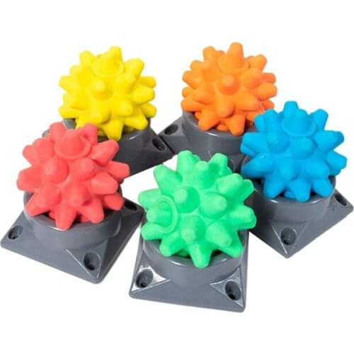 Muscle Relaxation Hedgehog Massage Ball with Trigger Point Foot Massager Portable Acupoint Fascia Ball with Base
