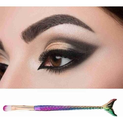 New Mermaid Foundation Eyebrow Eyeliner Cosmetic Makeup Kit Brushes V3I9