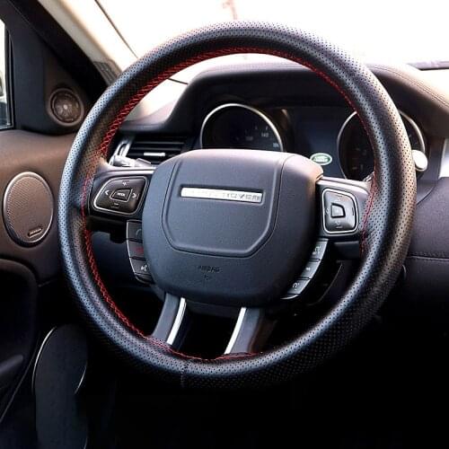New Car Steering Wheel Braid Cover Soft Texture Car Covers With Needles And Thread Artificial Leather Car Styling Covers